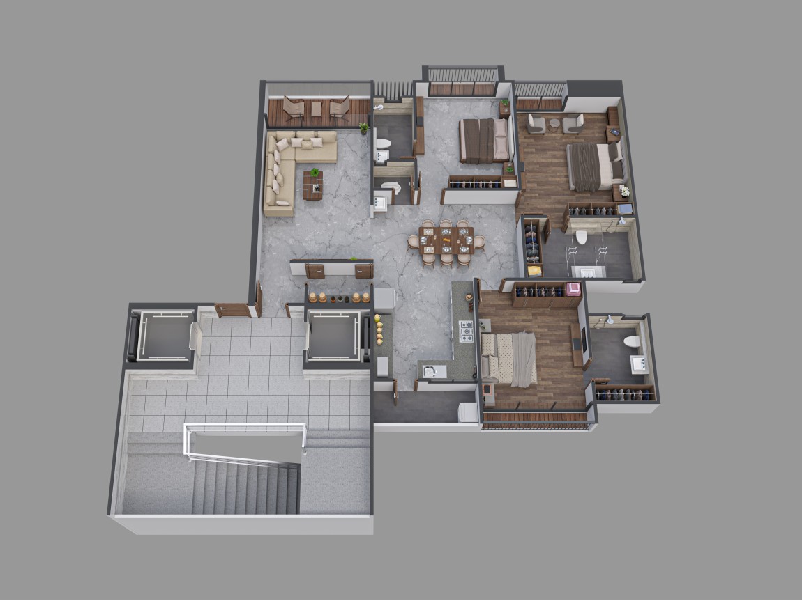 BLUE STAR 3BHK LAYOUT PLAN